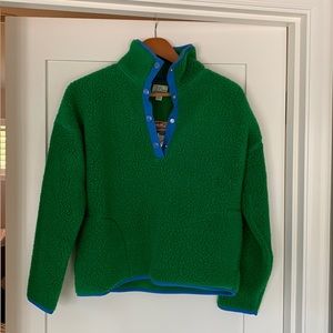 JCrew fleece. Size XS. New. Never worn/washed. With tags.